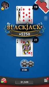 Blackjack 21 Casino Card Game screenshot 1