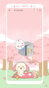 SMS Theme Rabbit Sakura - Pink screenshot 4