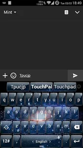 Keyboard Theme MilkyWay screenshot 2