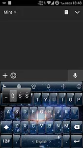 Keyboard Theme MilkyWay screenshot 4