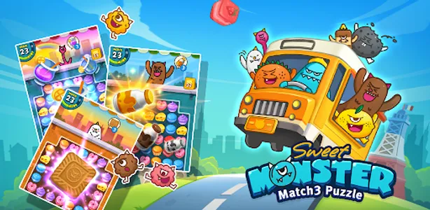 Sweet Monster Match3 Puzzle screenshot 15