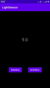 LightSensor screenshot 2