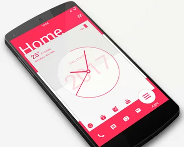 Analog Clock Launcher -Applock screenshot 0