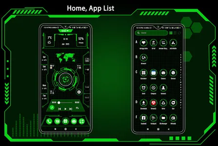 Futuristic Launcher - Lock App screenshot 2