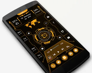 Futuristic Launcher - Lock App screenshot 8