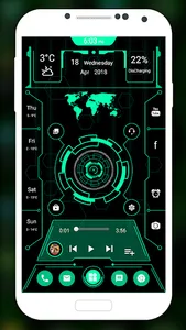 Futuristic Launcher - Lock App screenshot 9