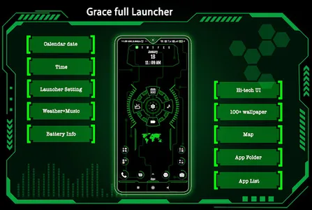 Grace full Launcher - Hide App screenshot 0