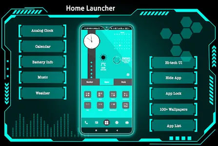 Home Launcher - lock, Hide App screenshot 1