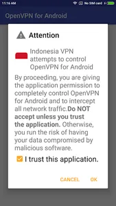 Indonesia VPN - for OpenVPN screenshot 2