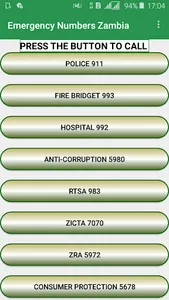 Emergency Numbers Zambia screenshot 0