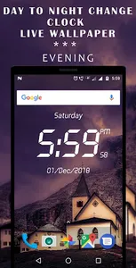 Day & Night Digital Clock LWP screenshot 8