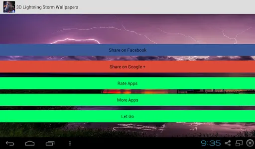 Lightning Live Wallpapers screenshot 0