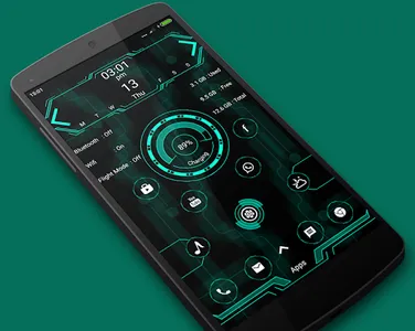 Hi-tech snappy launcher -theme screenshot 0