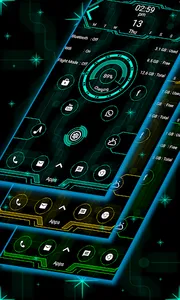 Hi-tech snappy launcher -theme screenshot 1