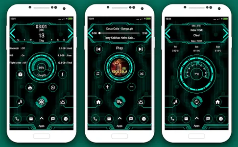 Hi-tech snappy launcher -theme screenshot 4