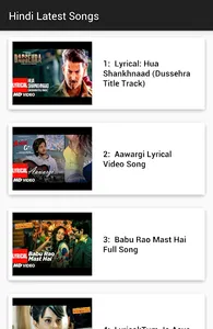 Hindi Latest Songs screenshot 1