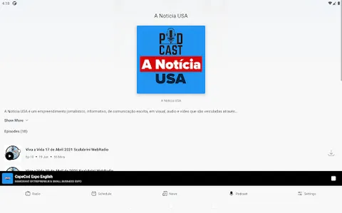 A Notícia USA WebRadio screenshot 13