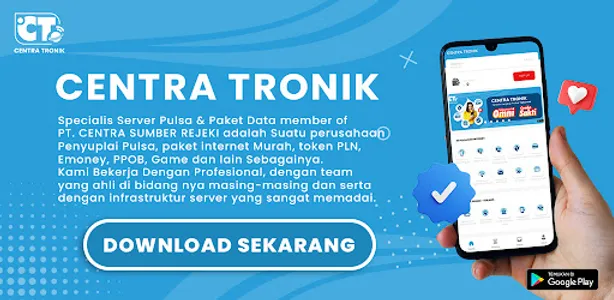 CENTRA TRONIK - Pulsa Termurah screenshot 0