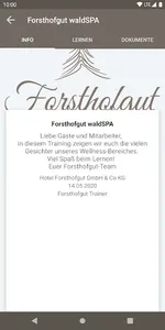 Forsthofgut talentTRAINING screenshot 1