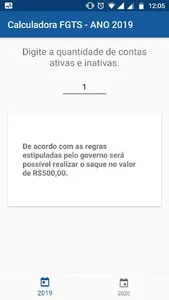 Calculadora FGTS screenshot 1