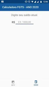 Calculadora FGTS screenshot 2