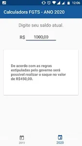 Calculadora FGTS screenshot 3