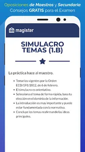 Simulacro Oposiciones Maestros screenshot 2