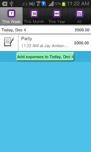 Expense Tracker screenshot 2