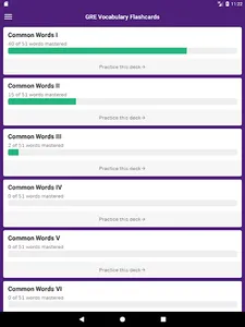 GRE Vocabulary Flashcards screenshot 10