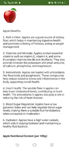 Fruits Nutrition Details screenshot 1