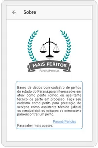 Mais Peritos - Paraná Pericias screenshot 1