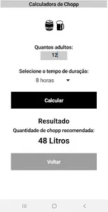 Calculadora de Chopp screenshot 2