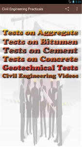Civil Engineering Practicals screenshot 0