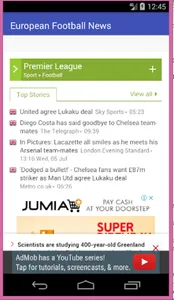 European Football News Now screenshot 1