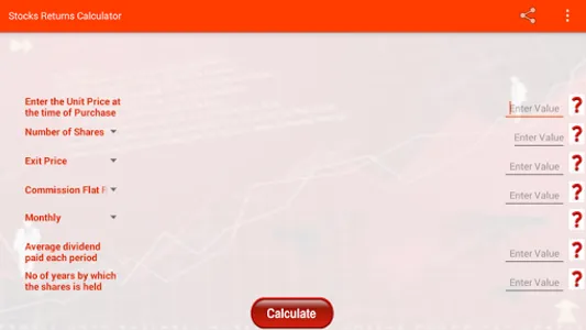 Stocks Returns Calculator screenshot 2