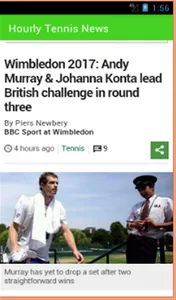 Hourly Tennis News screenshot 2