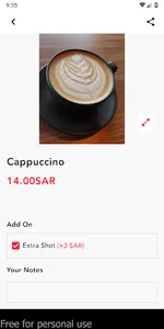 out caffee screenshot 1