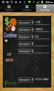 Sports Betting Odds Calculator screenshot 3
