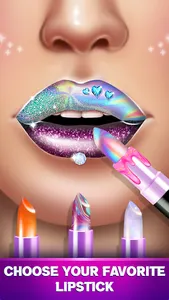 DIY Lip Art: Lipstick Games screenshot 12