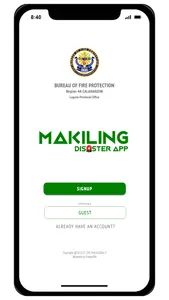 Makiling Disaster App screenshot 0