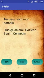French love words screenshot 2