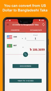 US Dollar to Bangladeshi Taka screenshot 1