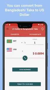 US Dollar to Bangladeshi Taka screenshot 2