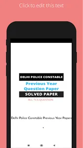 DELHI POLICE CONSTABLE Paper screenshot 0