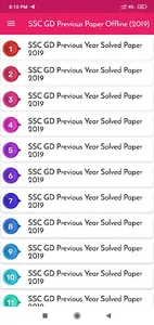SSC GD Previous Offline screenshot 1