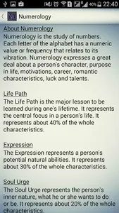 Numerology screenshot 3