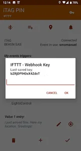iTAG PIN - IFTTT mini screenshot 2