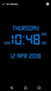 Digital Clock Live Wallpaper screenshot 10