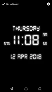 Digital Clock Live Wallpaper screenshot 11