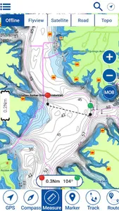 Lake Shelbyville Offline Chart screenshot 0